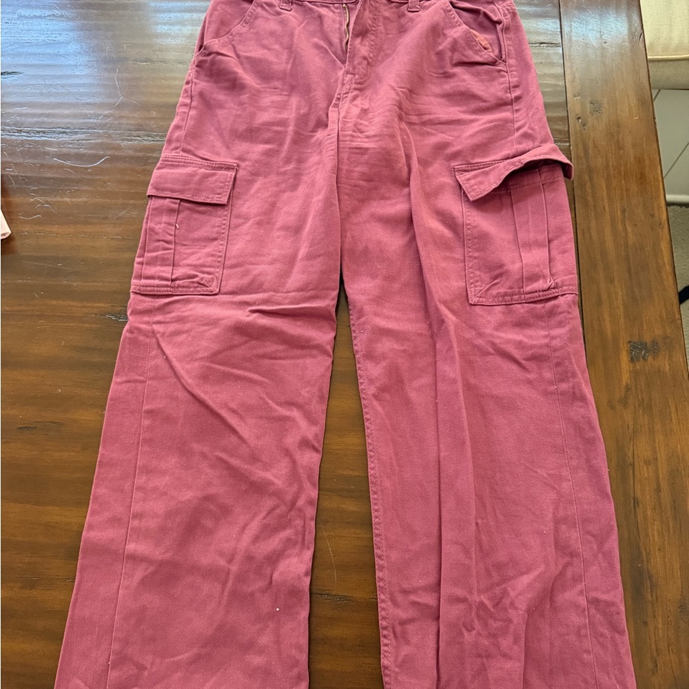 H&M Divided Dusty Rose Cargo Pants